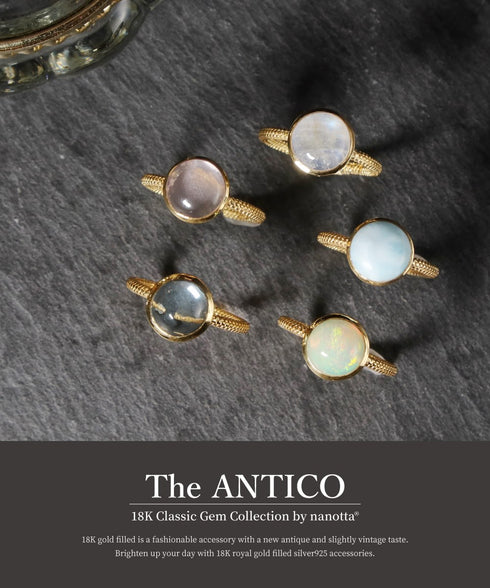 リング 指輪 天然石 ラウンド ANTICO ASR036