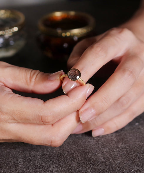 リング 指輪 天然石 ラウンド ANTICO ASR037