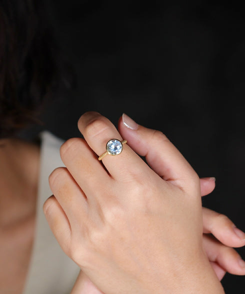 リング 指輪 天然石 ラウンド ANTICO ASR037