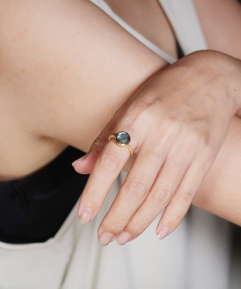 リング 指輪 天然石 ラウンド ANTICO ASR037