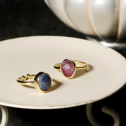 ナノッタ 指輪 ナチュラルサファイア ブルー系 オーバル ASR039-BLUE