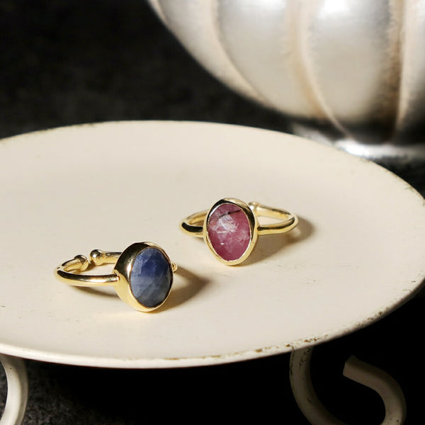 ナノッタ 指輪 ナチュラルサファイア ブルー系 オーバル ASR039-BLUE