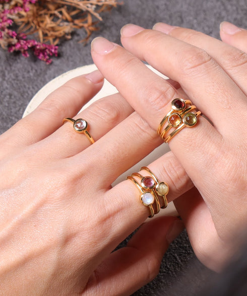 リング 指輪 天然石 ラウンド ANTICO ASR044