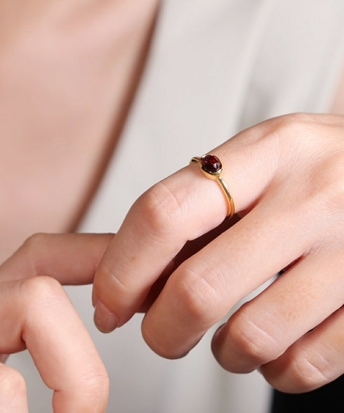 リング 指輪 天然石 オーバル ANTICO ASR045