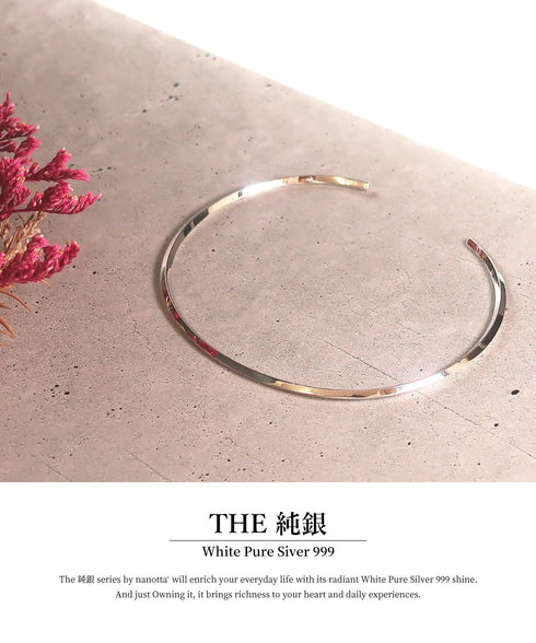 THE 純銀 バングル ブレスレット BBA001
