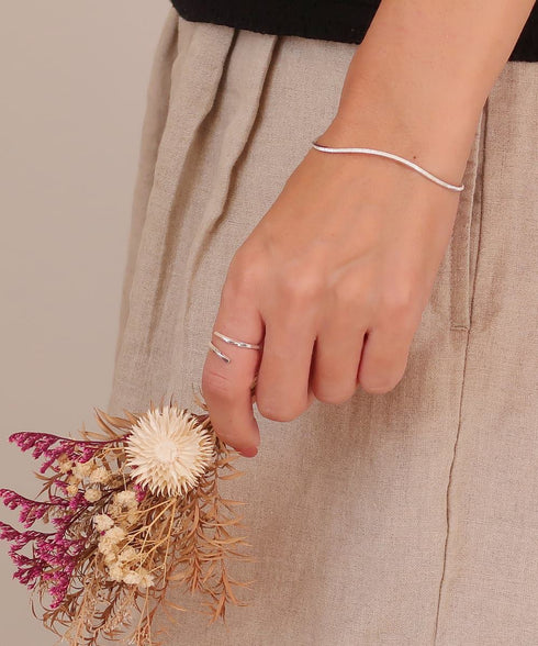 THE 純銀 バングル ブレスレット BBA003