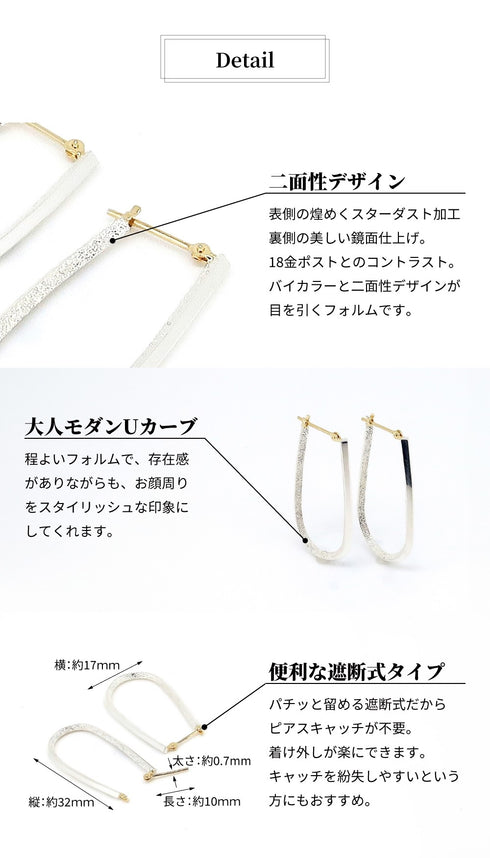 THE 純銀 ピアス BEA006