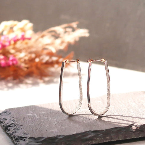 ナノッタ ピアス SV999 ポストK18 クロッシング 大 BEA006-SV999