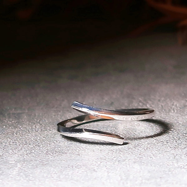 ナノッタ 指輪 SV999 2連コイルリング 9号 BRN001-S09