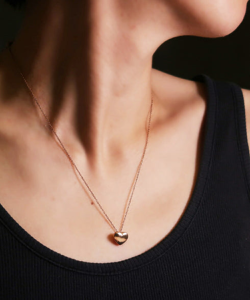 ネックレス サージカルステンレス 316L ハート CNC003