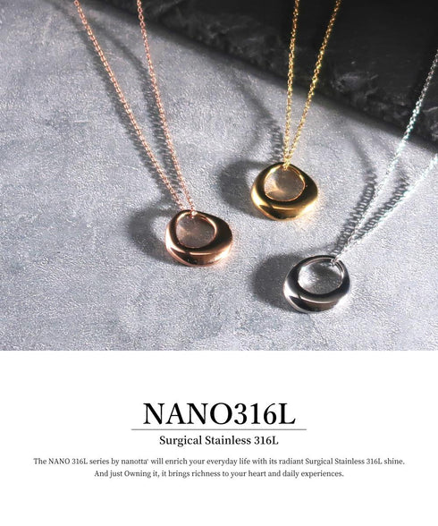 ネックレス サージカルステンレス 316L リング CNC007