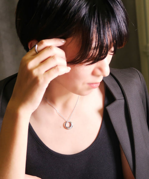 ネックレス サージカルステンレス 316L リング CNC007