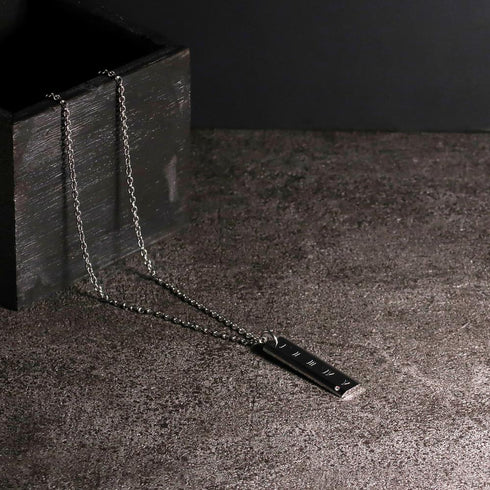 ナノッタ ネックレス 316L プレート ローマ数字 SV CNC011-SV