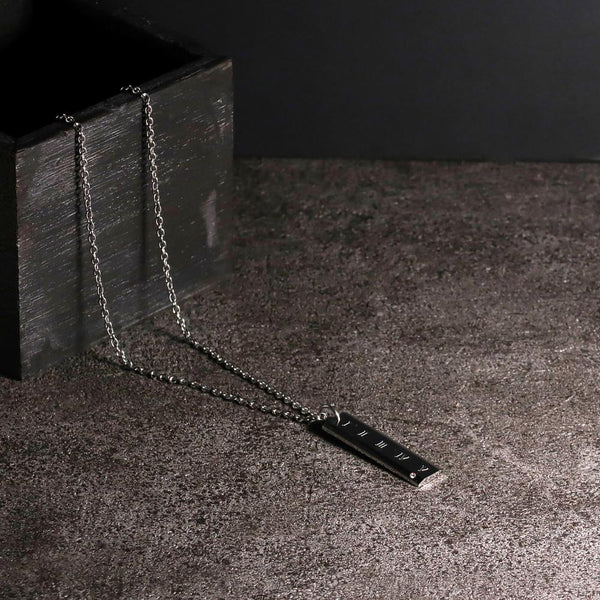 ナノッタ ネックレス 316L プレート ローマ数字 SV CNC011-SV