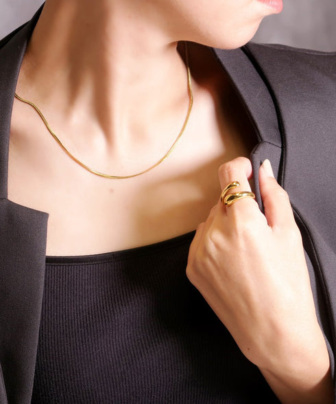 ネックレス サージカルステンレス 316L スネークチェーン CNC012