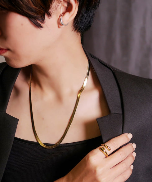 ネックレス サージカルステンレス 316L スネークチェーン CNC013