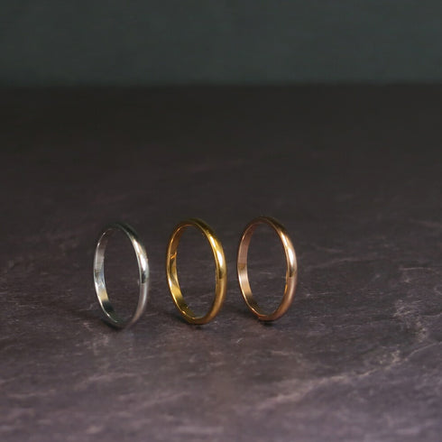 ナノッタ 指輪 316L 甲丸 GD 9号 CRN001-GDS09