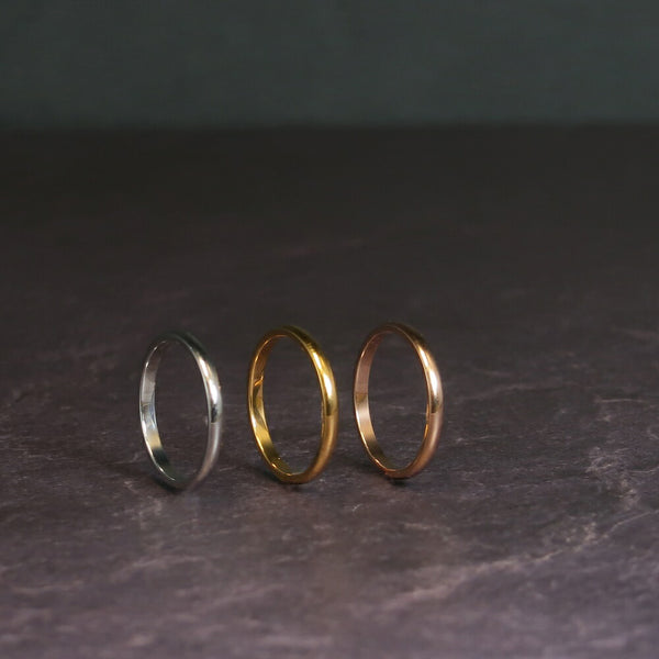 ナノッタ 指輪 316L 甲丸 GD 9号 CRN001-GDS09