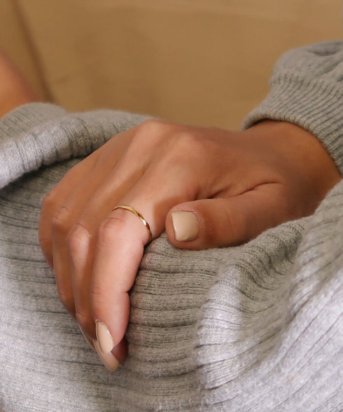 リング 指輪 サージカルステンレス 316L 槌目 CRN004