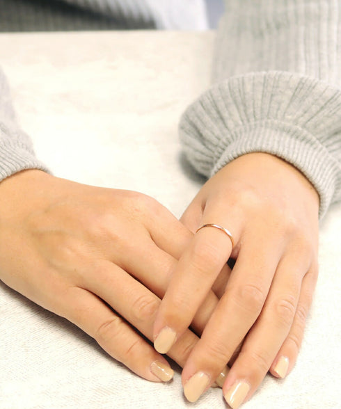 リング 指輪 サージカルステンレス 316L 槌目 CRN004