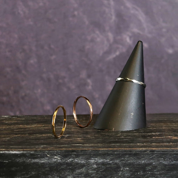 ナノッタ 指輪 316L 槌目 GD 9号 CRN004-GDS09