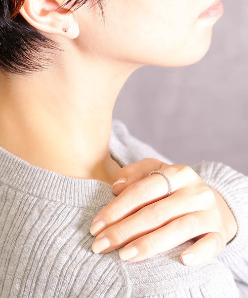 リング 指輪 サージカルステンレス 316L スパイラル CRN005