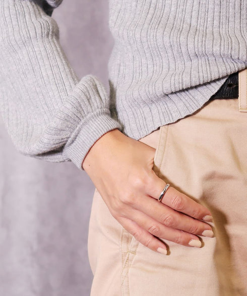 リング 指輪 サージカルステンレス 316L 甲丸 CRN006