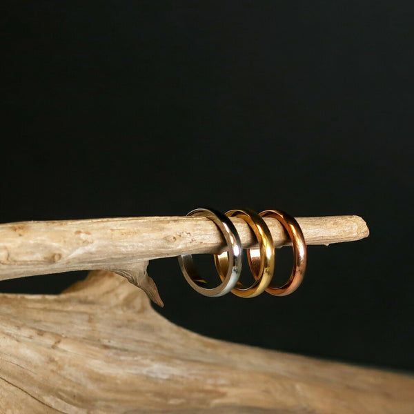 ナノッタ 指輪 316L 甲丸 GD 9号 CRN006-GDS09