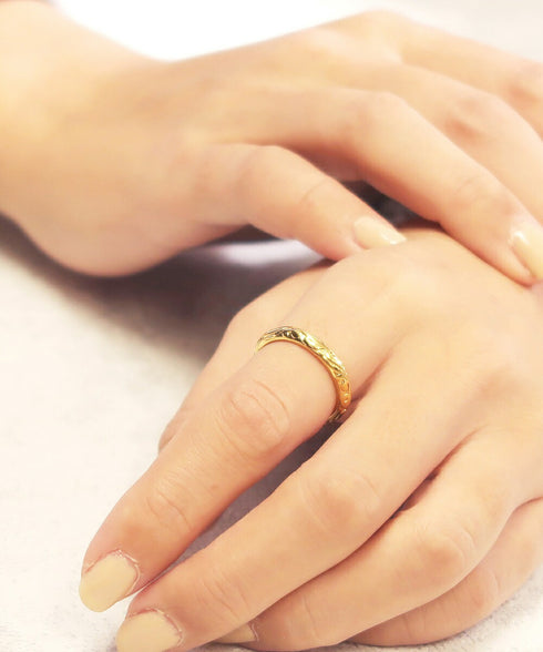 リング 指輪 サージカルステンレス 316L ハワイアン CRN007