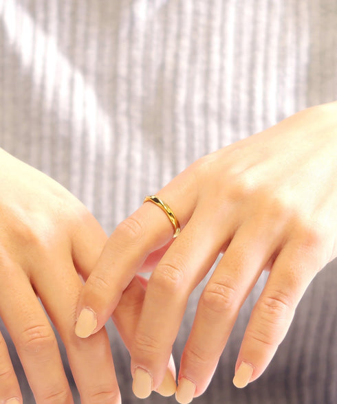 リング 指輪 サージカルステンレス 316L ひねり CRN008