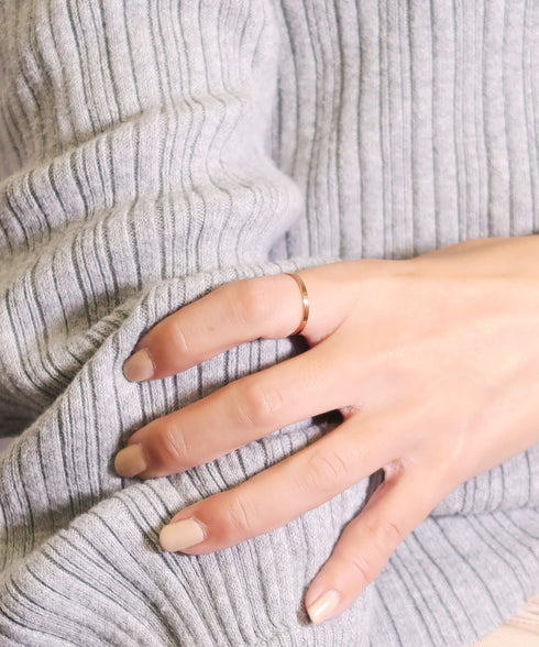 リング 指輪 サージカルステンレス 316L 平打ち CRN009