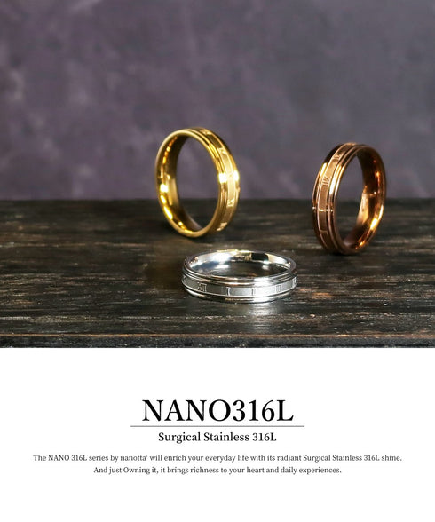 リング 指輪 サージカルステンレス 316L ローマ数字 CRN010