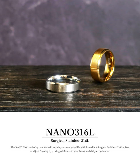 リング 指輪 サージカルステンレス 316L 平打ち CRN011