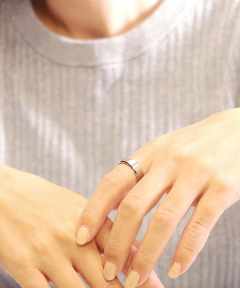 リング 指輪 サージカルステンレス 316L 平打ち CRN011