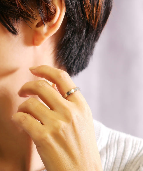 リング 指輪 サージカルステンレス 316L ローマ数字 CRN012