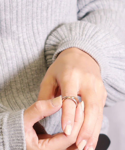 リング 指輪 サージカルステンレス 316L 3連 CRN013