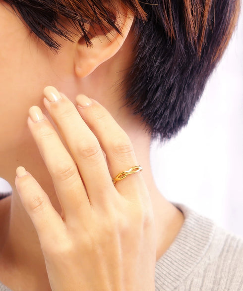 リング 指輪 サージカルステンレス 316L ロープ CRN014