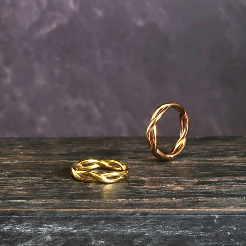 ナノッタ 指輪 316L ロープ GD 11号 CRN014-GDS11