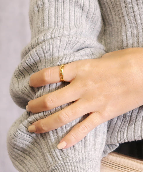 リング 指輪 サージカルステンレス 316L ロープ CRN014