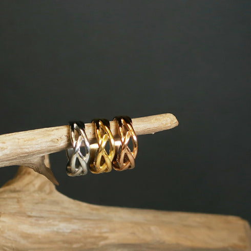 ナノッタ 指輪 316L 編込み GD 11号 CRN015-GDS11