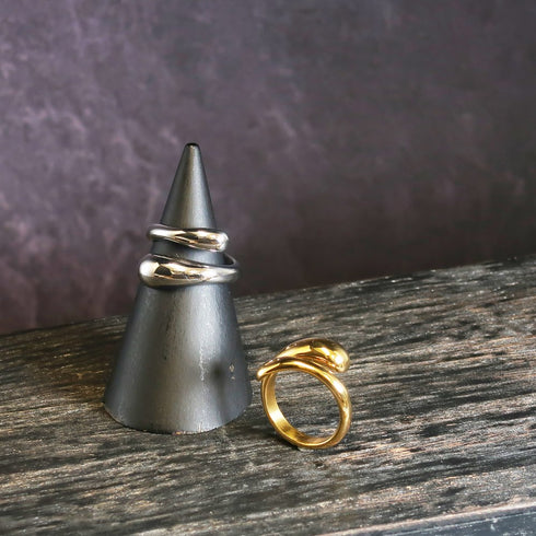 ナノッタ 指輪 316L フォークリング GD 11号 CRN016-GDS11