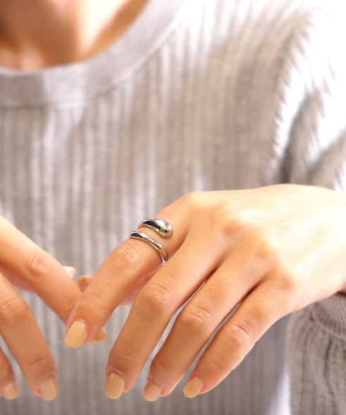 リング 指輪 サージカルステンレス 316L フォークリング CRN016