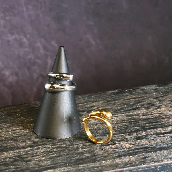 ナノッタ 指輪 316L フォークリング GD 11号 CRN016-GDS11