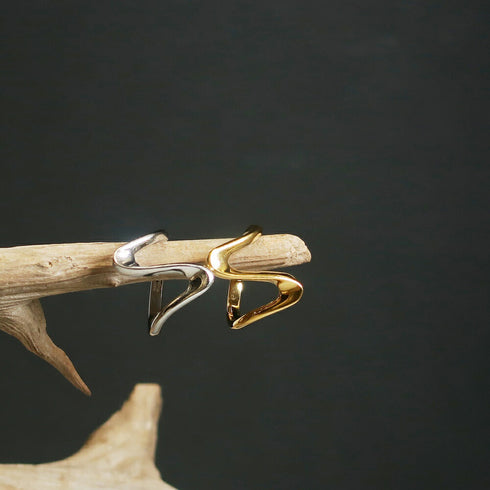 ナノッタ 指輪 316L ウェーブ GD 11号 CRN017-GDS11