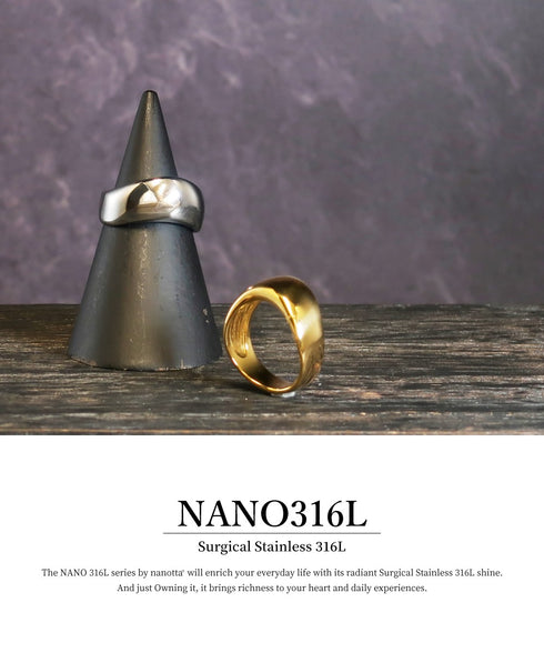 リング 指輪 サージカルステンレス 316L カーブ CRN018