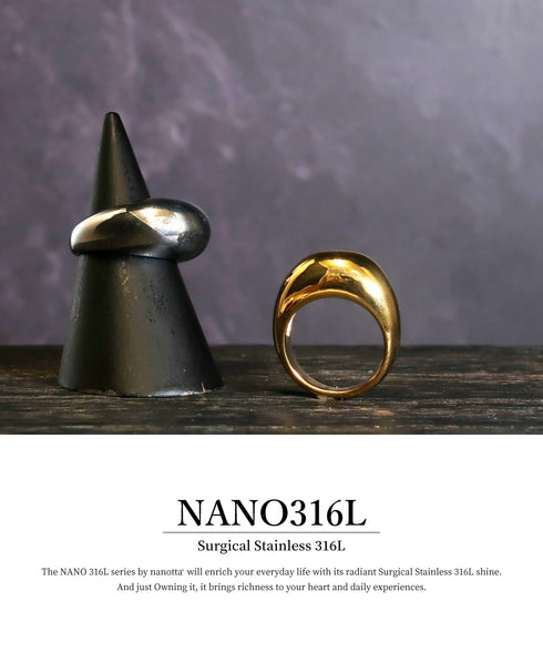 リング 指輪 サージカルステンレス 316L ツボ押し CRN019