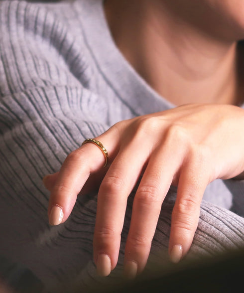 リング 指輪 サージカルステンレス 316L チェーン CRN021