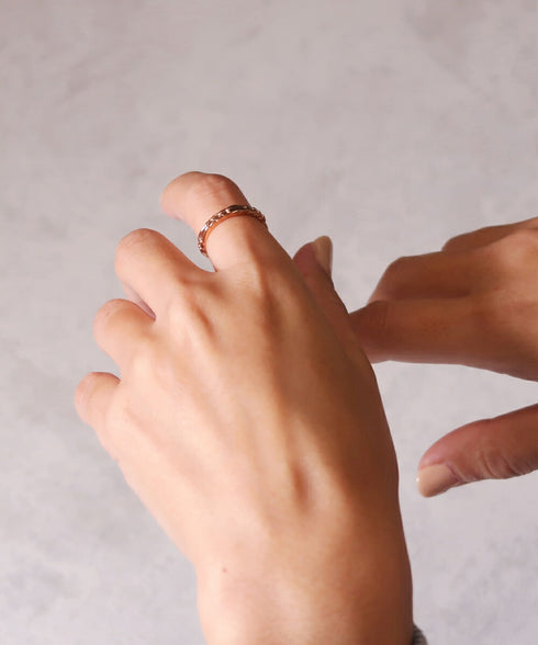 リング 指輪 サージカルステンレス 316L チェーン CRN021