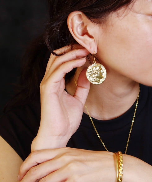 ピアス フック ロマネコイン ANTICO DER001