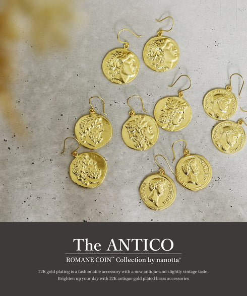 ピアス フック ロマネコイン ANTICO DER002